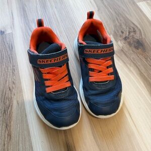 Skechers Kids' Blue and Orange Sneakers